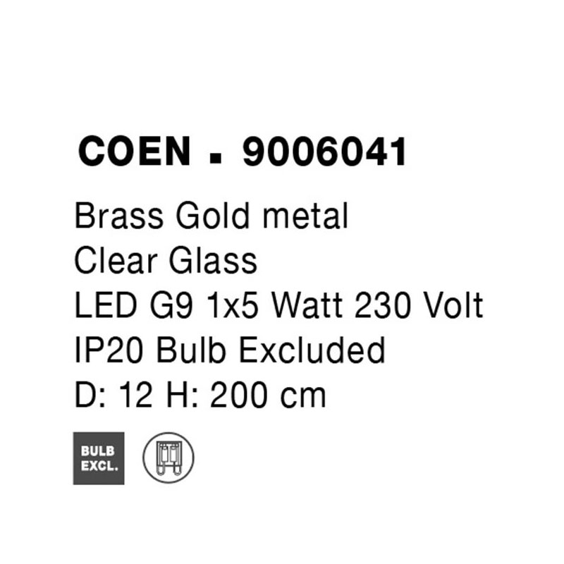 Pakabinamas šviestuvas COEN 9006041